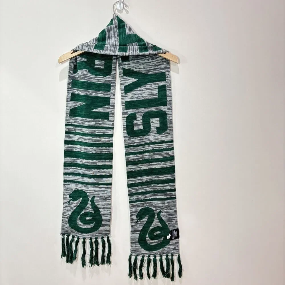 Slytherin Scarf The Wizarding World Of Harry Potter Universal Studio Green Gray